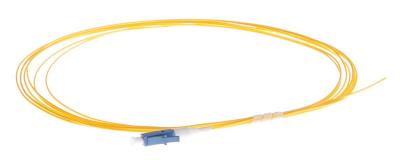 China 2.0mm Corning Fiber Optic Pigtail Cable Single Mode With LC Blue Connector for sale