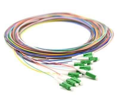 China 4 6 8 12 Fiber Optic Pigtail LC APC Single Mode Fiber Jumpers SMF-28e / G652G Type for sale