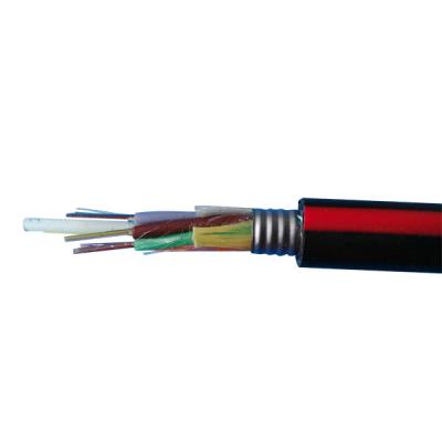 China 72F GYFTS FRP Strength Member Fiber Optic Cable Used In Telecommunication for sale