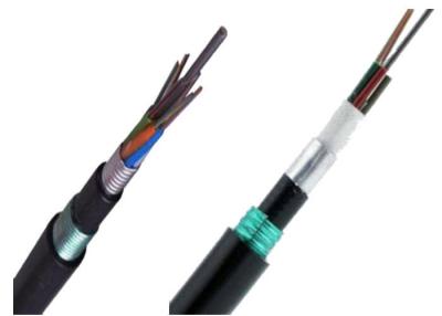 China 48 Fibers Outdoor Fiber Optic Cable Single Mode GYTA53 With Double Sheath for sale