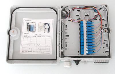 China FTTH Wall Mounted Fiber Optic Termination Box ABS Housing With Extend Capacity for sale