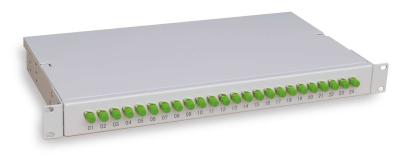 China Rack Mount Fiber Optic Patch Panel / Telecommunication Fiber Distribution Unit for sale