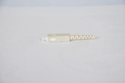 China Multimode Duplex Fiber Optic Connectors / LAN Sc Upc Connector With Clip for sale