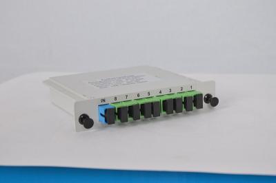 China Professional Splitter 8 Port Patch Panel FTTH 1x8 Cassette Package for sale