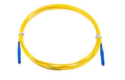 China Yellow Simplex E2000 UPC Single Mode Fiber Patch Cord Customized for sale