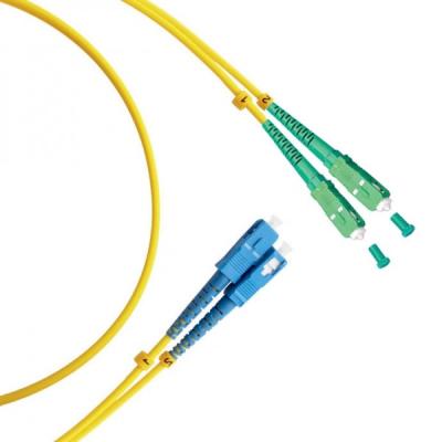 China Yellow Duplex Fiber Patch Cord networking Optico SC / UPC - SC / APC 2 Metros for sale