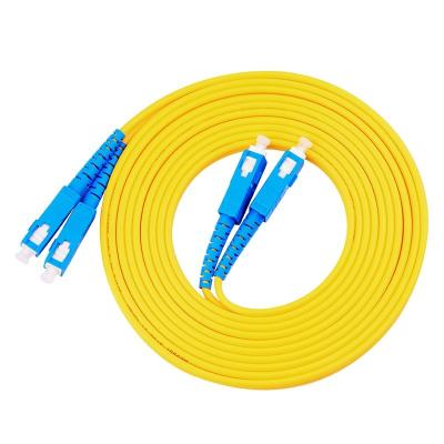 China SC/ UPC -  SC / UPC Single Mode Duplex Fiber Patch Cord Jumper for sale