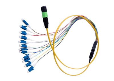 China MTP / MPO - LC Fiber Optic Patch Cord Customized Length For Premise Installations for sale