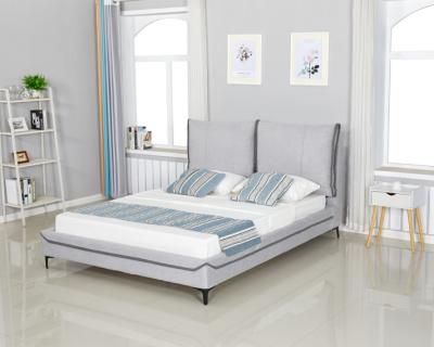 China 2022 new design bed frame Shengfang Furniture queen size king size covered with fabric for sale