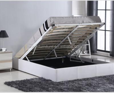 China Double Size Soft Contemporary Bed Frame PU Leather With Gas Lift for sale