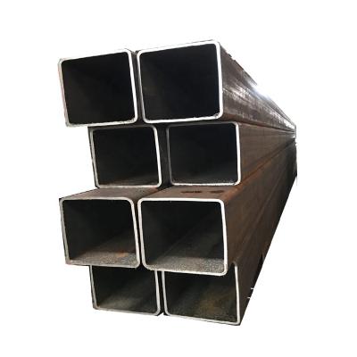 China Wholesale High Quality Black Carbon Steel Tube Construction Square Section Carbon Steel Q235 Square Metal Pipe Shaped Hollow Steel Pipe for sale