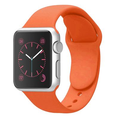 China Custom Printed Silicone Rubber Flexible Serie 6 Watch Band Strap Band 5 4 For Apple for sale