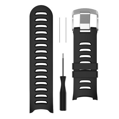 China Easy Logo Silicone Replacement Watch Band 20mm Custom Strap For Garmin Forerunner for sale