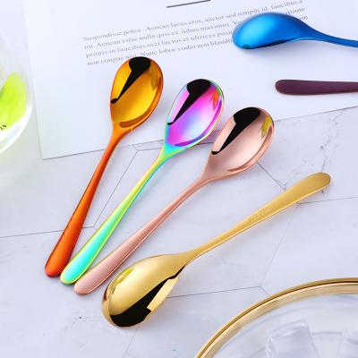 China 100% Newest Design Food Grade Disposable Metal Mini Spoons For Bulk Yogurt for sale