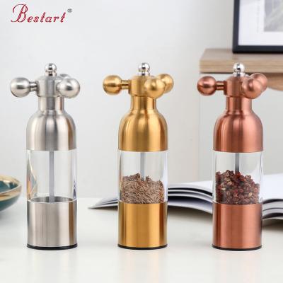 China Viable Kitchen Utensils Grinding Bottle Pepper Seasoning Bottle Manual Pepper Grinder for sale