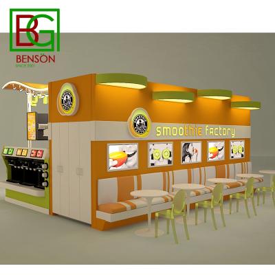 China Advanced Shopping Mall Juice Bar Counter Design Bubble Tea Mall Kiosk Best Selling Wholesale Kiosk In Mall for sale