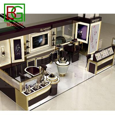 China Luxury Exquisite Shopping Mall Store Furniture Beauty Cosmetic Supplies Store High End Design Makeup Shop Furniture for sale