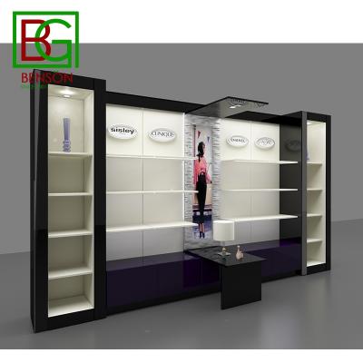 China Shopping mall new style fashion shop design cosmetic skin care kiosk interior decoration kiosk design for sale