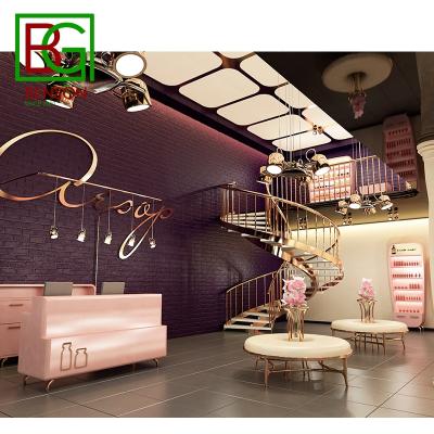 China High End Shopping Mall Design Perfume Kiosk Fixture Mall Kiosk Perfume Advanced Fancy Perfume Make Up Display Stand for sale