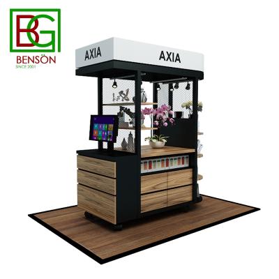 China High Quality Shopping Mall Design Interior Design Shops Display Customized Furniture Solid Wood Product Showcase for sale