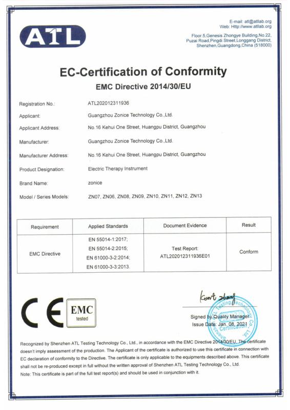 CE - Guangzhou Zonice Technology Co., Ltd.