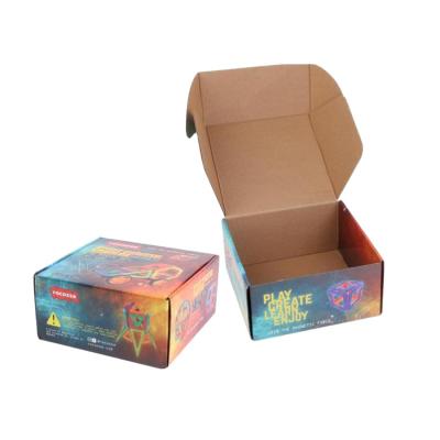 China Custom Fold Top Corrugated Box Recyclable Double Face 3 Layer E Groove Mailer Box With Logo Printing for sale