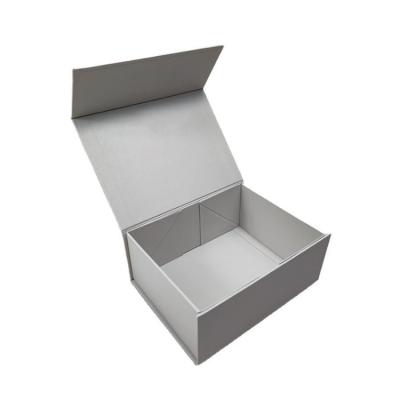 China Recyclable Custom White Premium Magnetic Box With Ribbon Rigid Collapsible Paper Packaging Box With Logo for sale