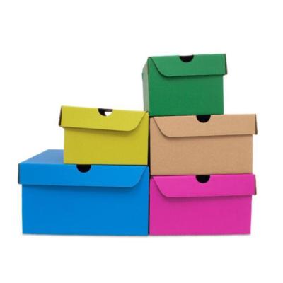 China China Recyclable Custom Corrugated Slippers Dresses Organizer Display Carton Box Big For Shoes for sale