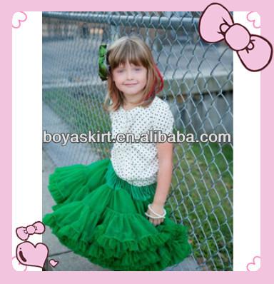 China 2014 Breathable Hot Sale Green Baby Pettiskrit Fluffy Pettiskirt Baby Kids Pettiskirt Solid Color Super Fluffy Infant Tutu Skirts for sale