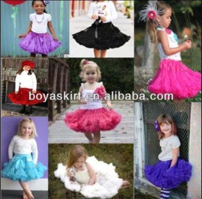 China Factory Price Lowest Price Breathable Wholesale Multicolor Girl Pettiskirt Petticoat Tutu Birthday Party Skirt Kids Size 0-10y for sale