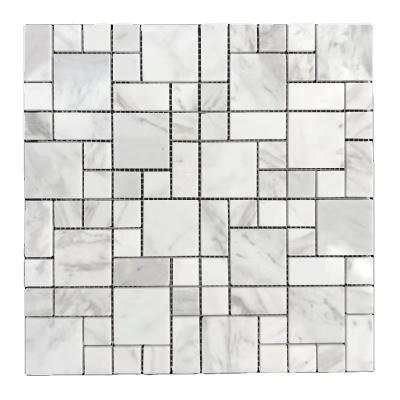 China 0 water absorption Nan-Tchang Montary bathroom lantern mosaic tile bathroom decoration mosaic tiles for sale