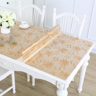 China PVC Waterproof Waterproof Transparent Tablecloth for sale