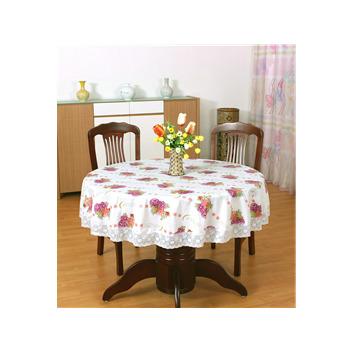 China Cheap Round Table Cloth Waterproof White Round Wedding Restaurant Decoration Table Banquet Party Events Wedding Cotton Table Cloth for sale