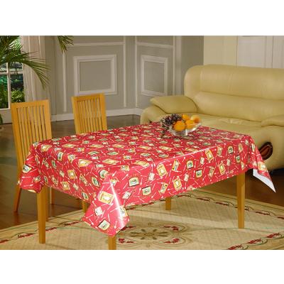 China Waterproof pastoral style printed waterproof fabric tablecloth oil repellent rectangular tablecloth for sale