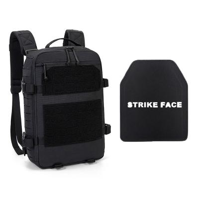 China No GAGs Black Laser Cut Molle Helmet Bag Concealed Tactical Backpack Plate Carrier Bag for sale