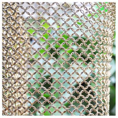 China metal decorativo Mesh Building Aluminum Wire Mesh de 12m para a decoração da parede à venda