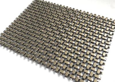 China Antike überzog 3.0mm dekorative Masche Messingdraht-Mesh Sheets Single Crimp Brasss zu verkaufen