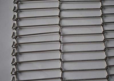 China SS Balanced Weave Belt , Spiral Wire Metal Mesh Belt For Food Conveyor for sale