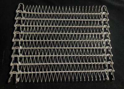 China Stainless Steel Flexible Rod Wire Mesh Spiral Freezer Conveyor Belt For Multi-Tier Spiral Conveyor In Food Industry for sale