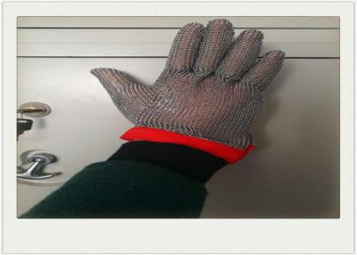 China Five Fingers Stainless Steel Gloves With Cut Resistant For Cooking for sale