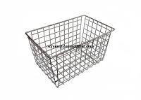 China Polishing Food Grade Welded Metal Wire Basket With Legs For Drying for sale