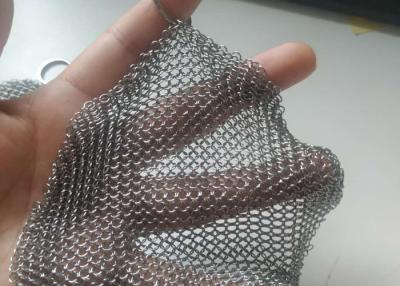 Cina Impianto di lavaggio di Chainmail saldato 12x12cm dell'acciaio inossidabile degli anelli 304 di FDA in vendita