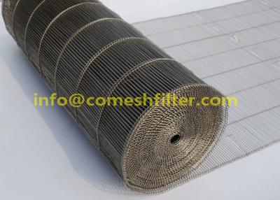 China Brood die 0.9MM Vlak Flex Wire Mesh Conveyor Belt bakken Te koop