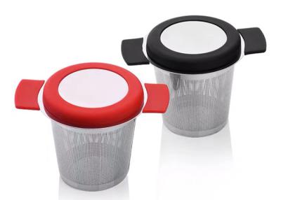 China Sus430 behandelt het Silicone 100x65mm Extra Fijne Thee Infuser Te koop