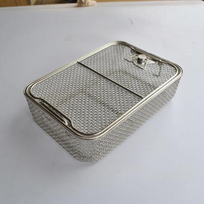 China Roestvrij staal Zilveren Draad Mesh Tray Sterilizing Corrosion Resistant Te koop