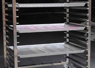 China de Bakkerij Tray Rack Trolley With Wheels van 20layer Ss316 Te koop