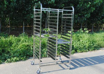 China SGS 1.2mm die Roestvrij staal Tray Rack Trolley With Heat tegen Wielen verzet zich Te koop