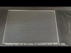 Food Grade Stainless Steel Woven Wire Mesh Drying Tray