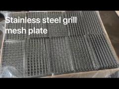 Stainless steel baking bbq wire mesh grill mesh plate