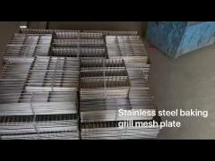 Stainless steel baking tray bbq grill mesh plate